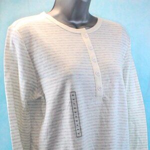Alpine Design Long Sleeve 1/4 Button Pullover Lightweight Sweater Women's XL